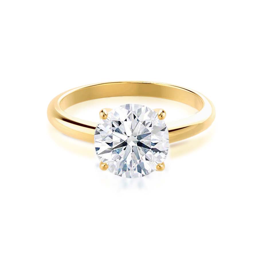 1.20 CT Round Shaped Moissanite Solitaire Style Engagement Ring