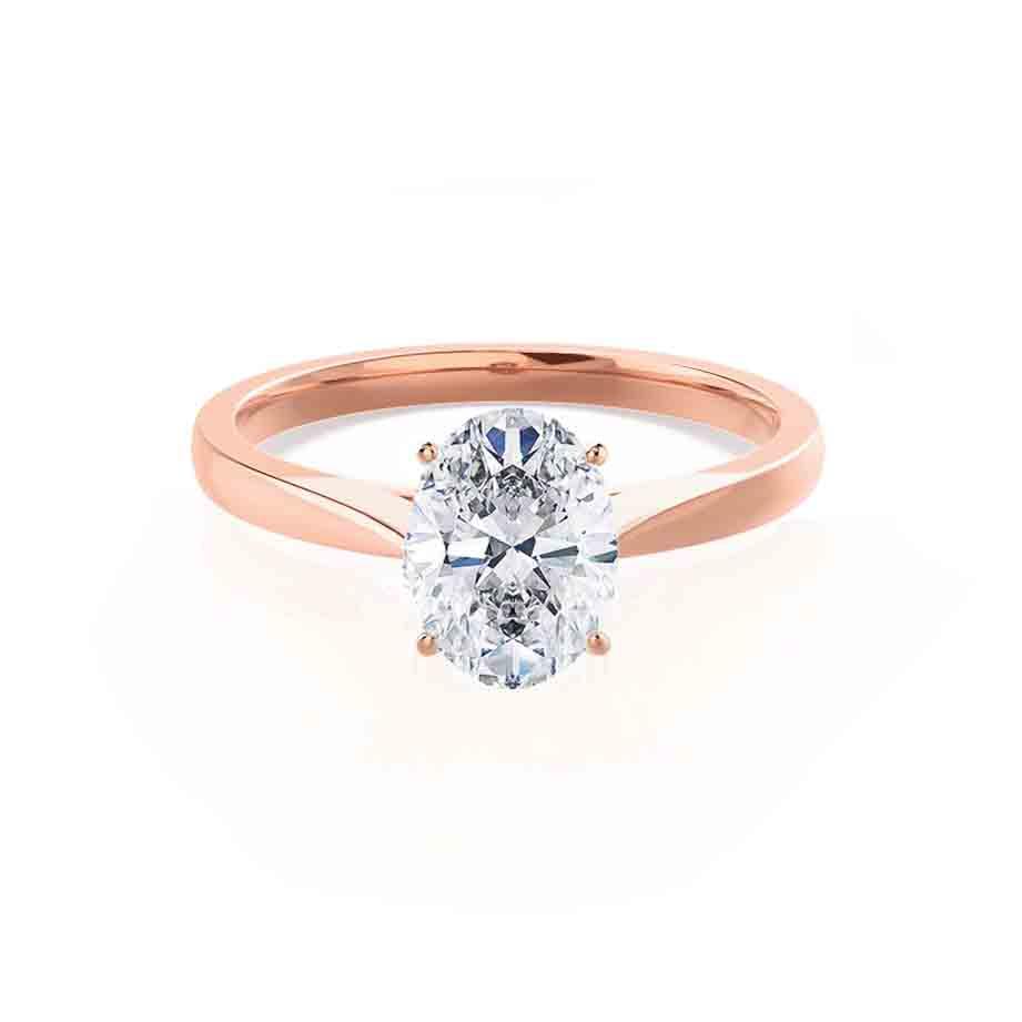 1.50 CT Oval Shaped Moissanite Solitaire Style Engagement Ring