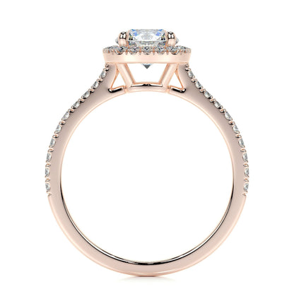 1.0 CT Round Halo CVD E/VS2 Diamond Engagement Ring 13