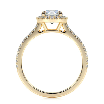 1.0 CT Round Halo CVD E/VS2 Diamond Engagement Ring 8