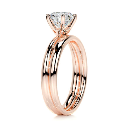 1.50 CT Round Solitaire CVD F/VS Diamond Bridal Ring Set 17