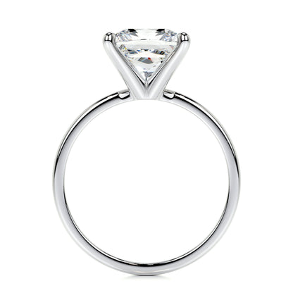 3.0 CT Princess Solitaire CVD F/VS2 Diamond Engagement Ring 4