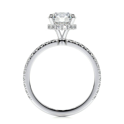 1.50 CT Round Hidden Halo CVD E/VS2 Diamond Engagement Ring 10