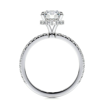1.50 CT Round Hidden Halo CVD E/VS2 Diamond Engagement Ring 10