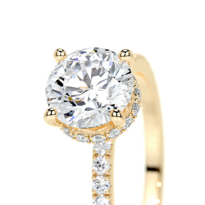 1.50 CT Round Hidden Halo CVD E/VS2 Diamond Engagement Ring 7