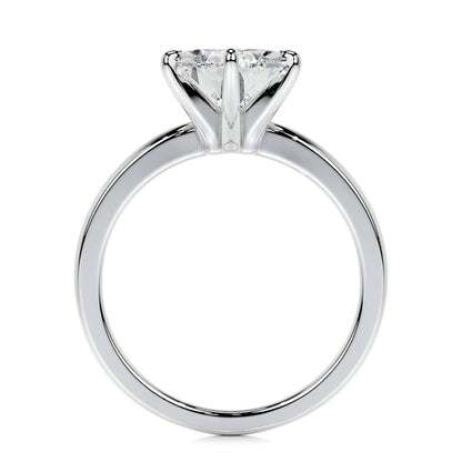 5.0 CT Pear Solitaire CVD F/VS2 Diamond Engagement Ring 4