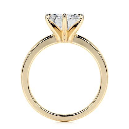 5.0 CT Pear Solitaire CVD F/VS2 Diamond Engagement Ring 9