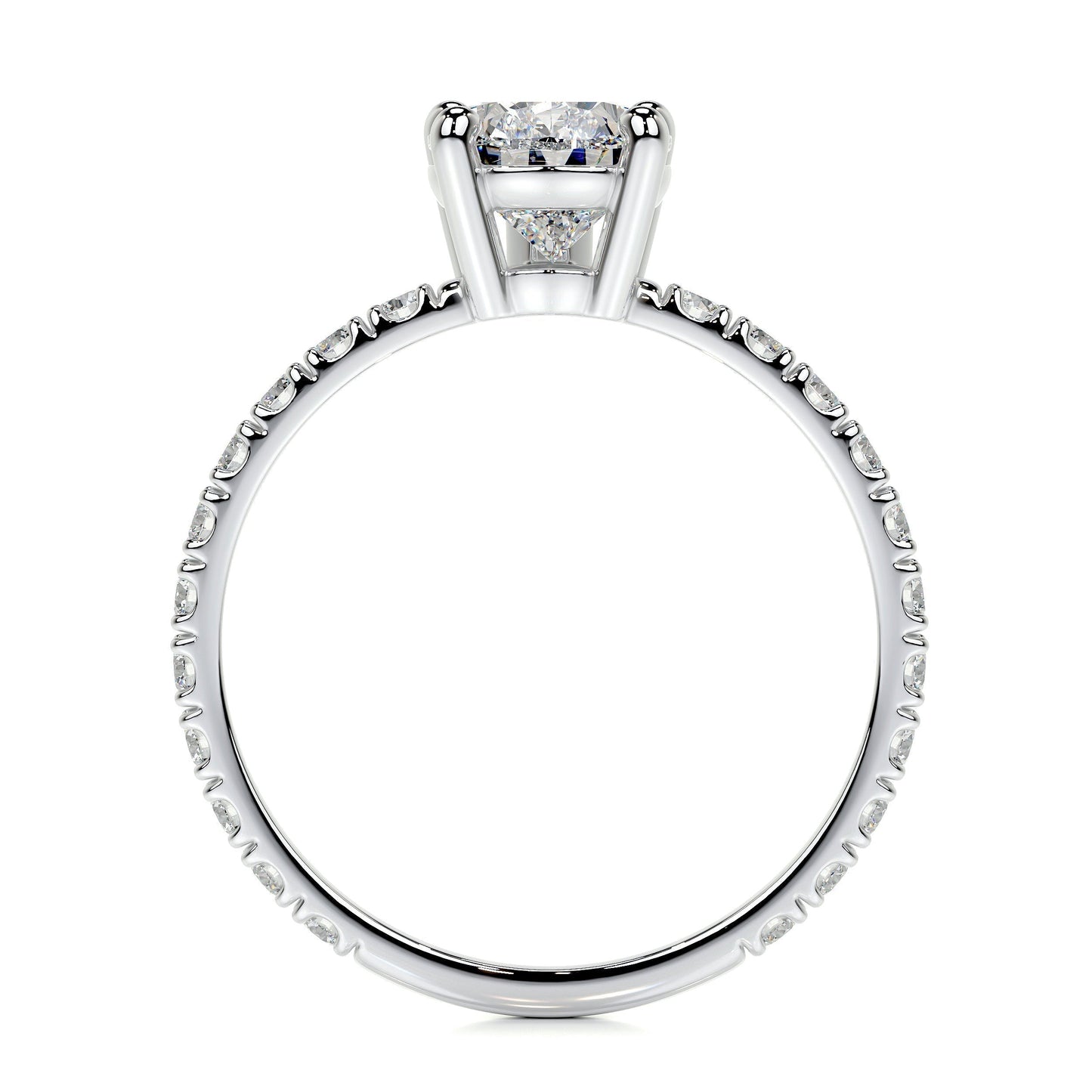 1.50 CT Pear Solitaire CVD E/VS2 Diamond Engagement Ring 8