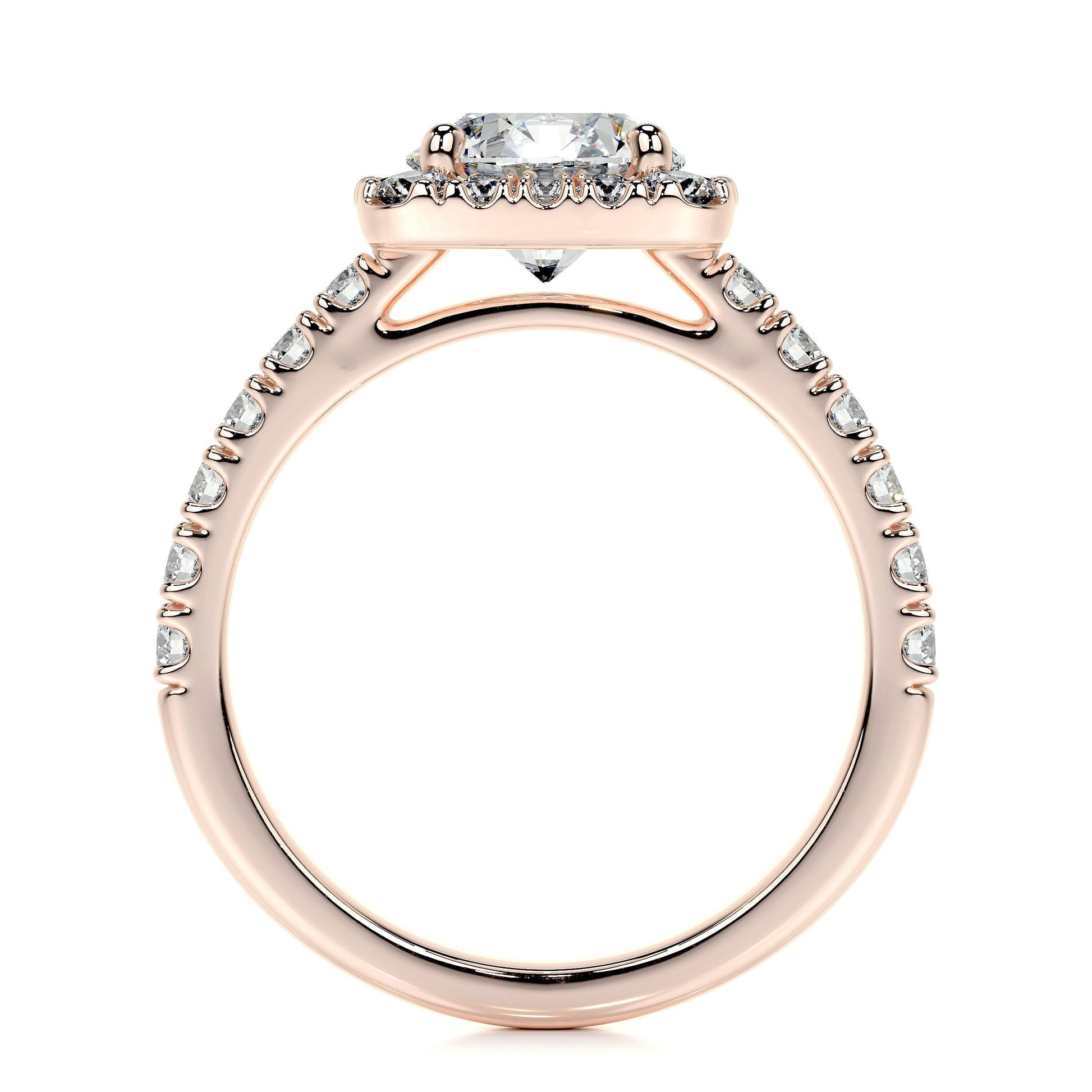 1.50 CT Round Halo CVD D/VS1 Diamond Engagement Ring 17