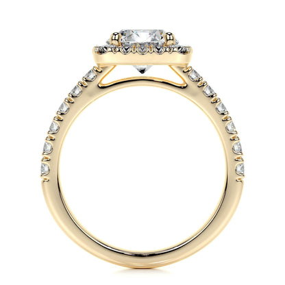 1.50 CT Round Halo CVD D/VS1 Diamond Engagement Ring 12