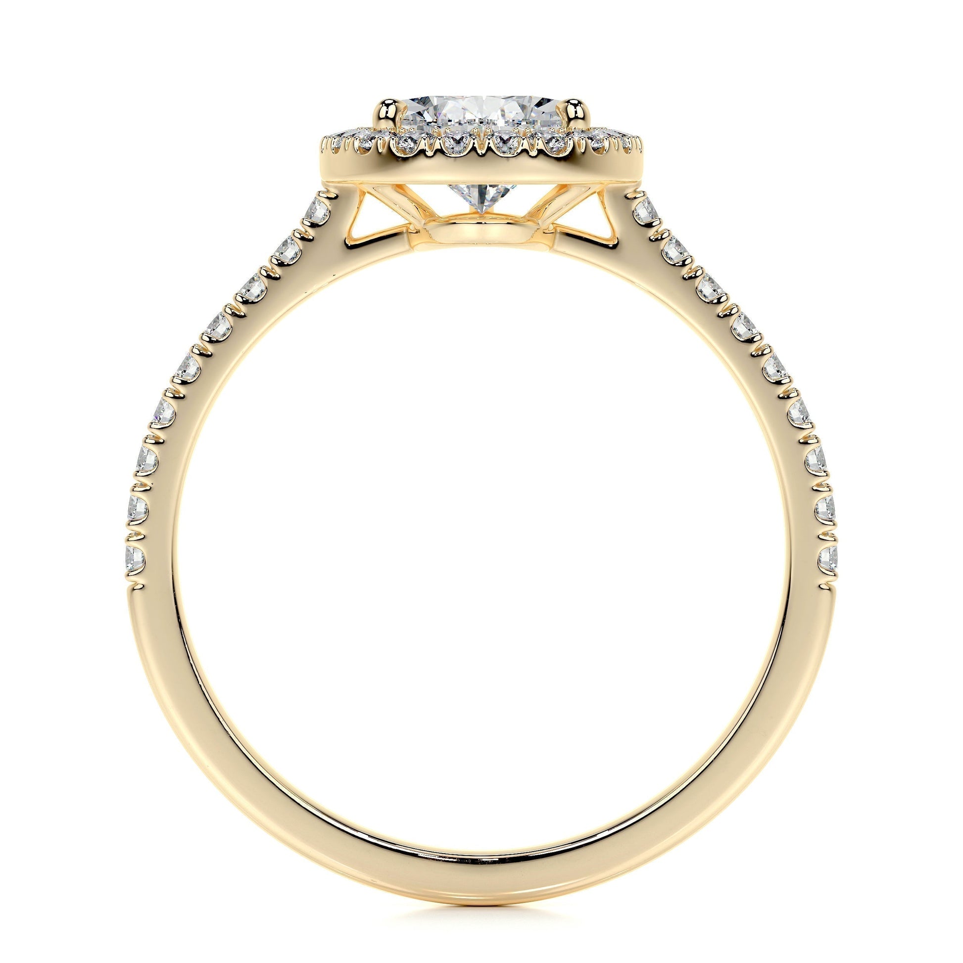 1.50 CT Pear Halo CVD F/VS2 Diamond Engagement Ring 12