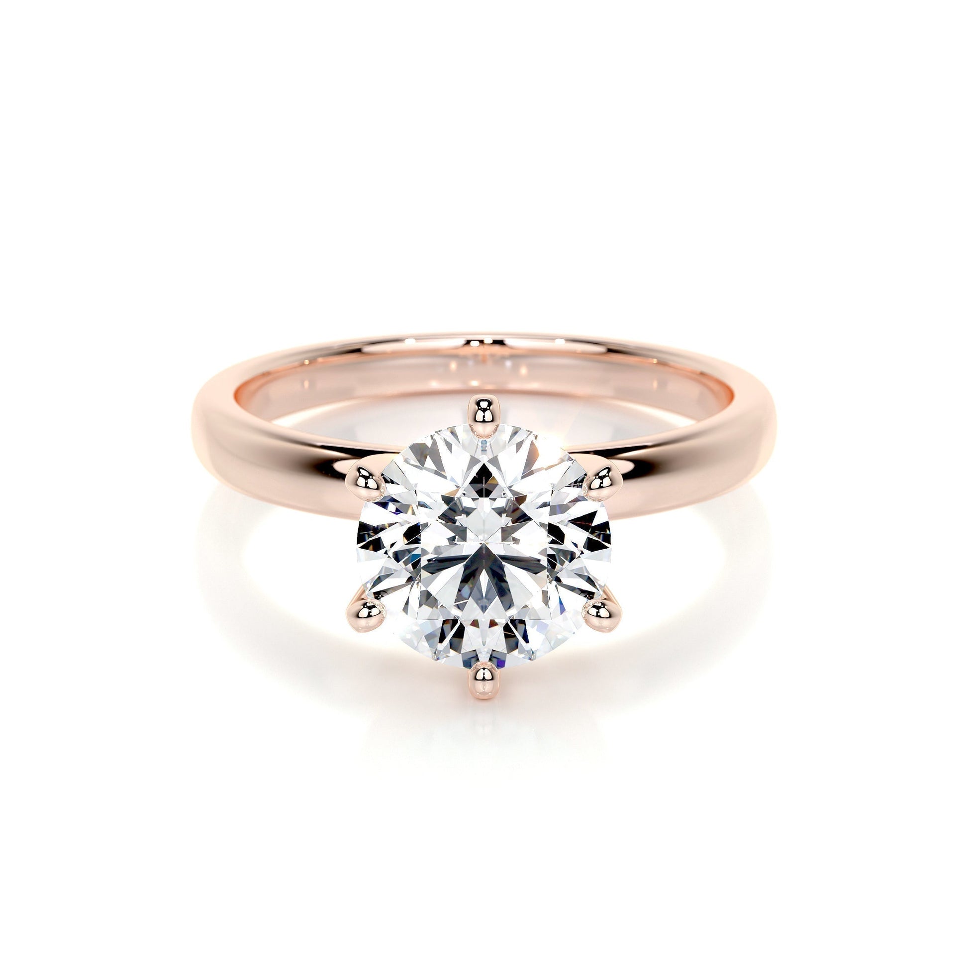 2.0 CT Round Solitaire CVD E/VS2 Diamond Engagement Ring 53