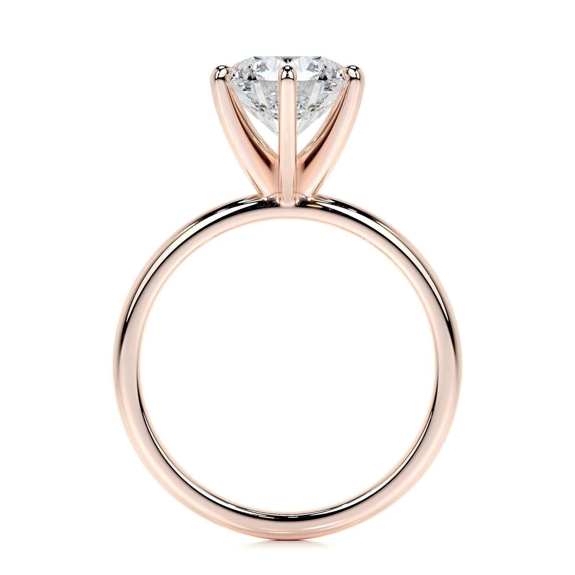 2.0 CT Round Solitaire CVD E/VS2 Diamond Engagement Ring 55