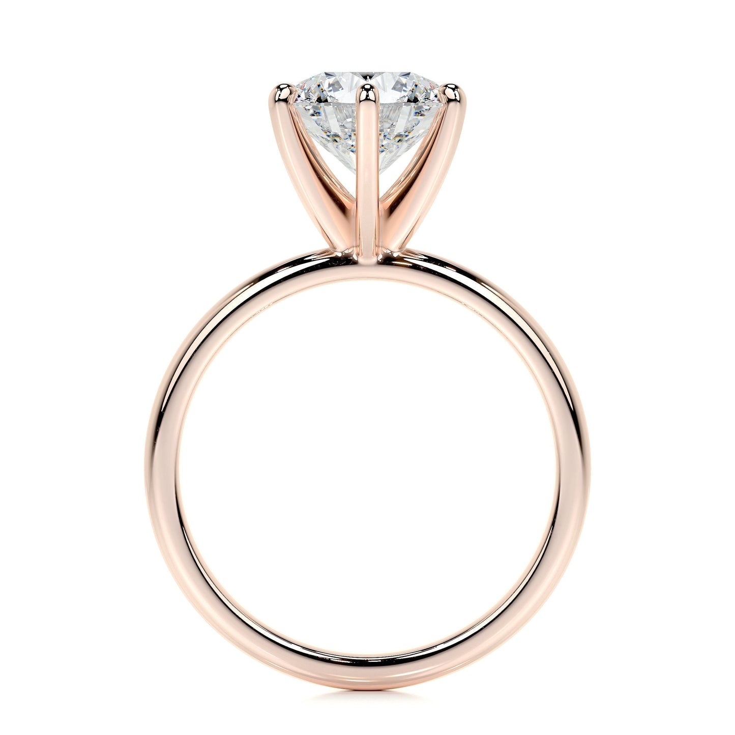 2.0 CT Round Solitaire CVD E/VS2 Diamond Engagement Ring 55