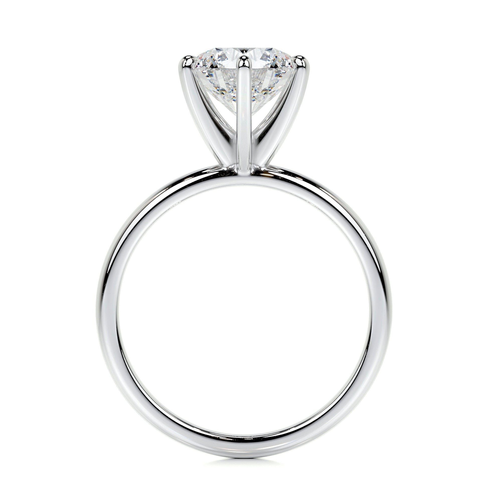 2.0 CT Round Solitaire CVD E/VS2 Diamond Engagement Ring 49