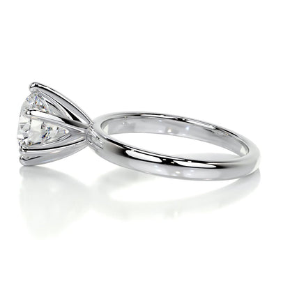 2.0 CT Round Solitaire CVD E/VS2 Diamond Engagement Ring 36