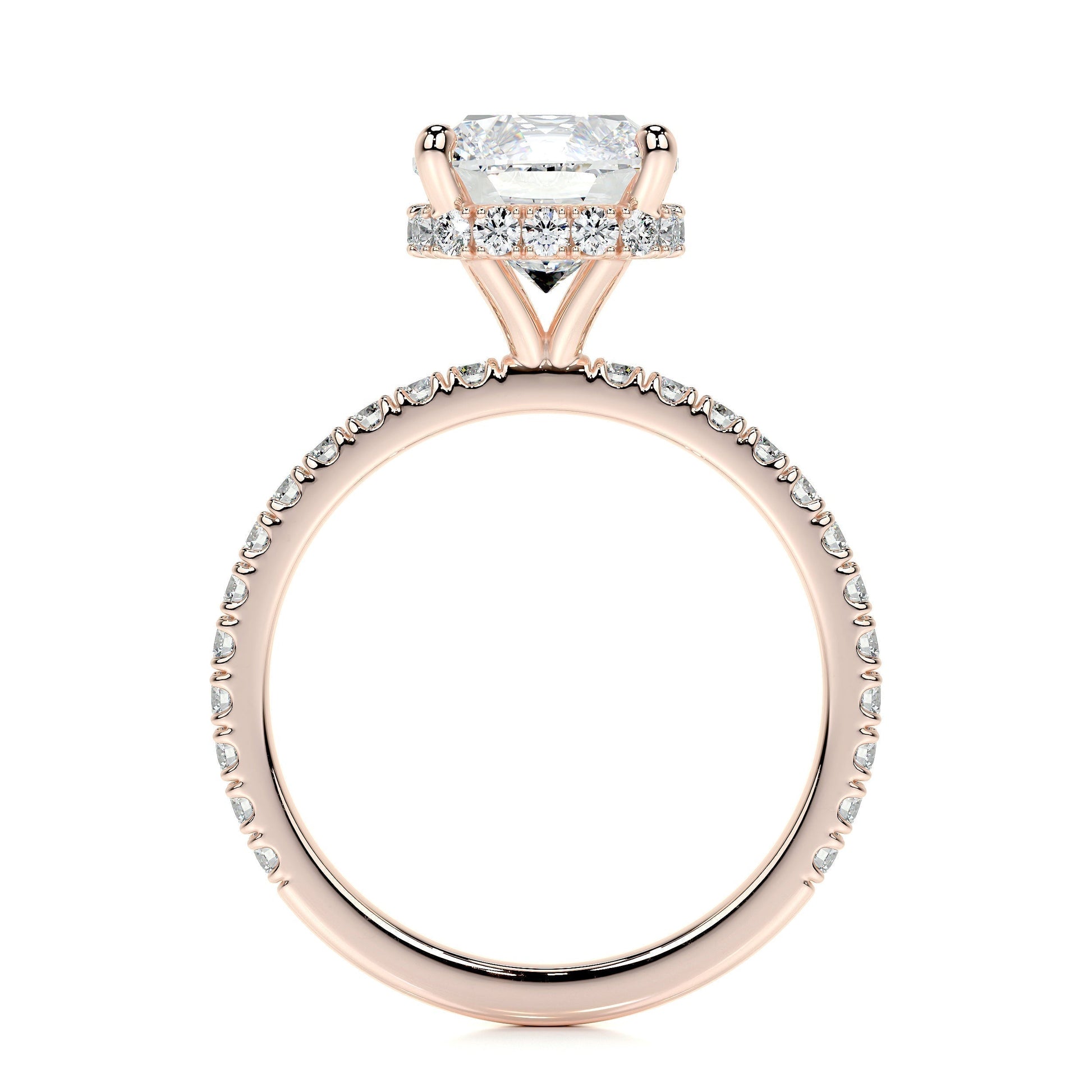 2.0 CT Cushion Hidden Halo CVD E/VS1 Diamond Engagement Ring 15
