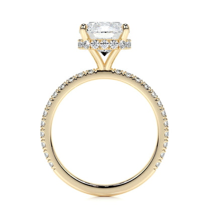 2.0 CT Cushion Hidden Halo CVD E/VS1 Diamond Engagement Ring 10