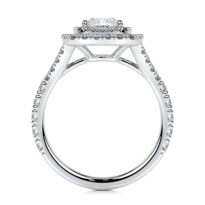 1.0 CT Cushion Double Halo CVD D/VS1 Diamond Engagement Ring 7