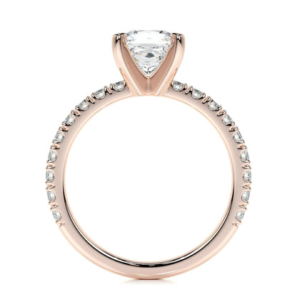 1.0 CT Princess Solitaire CVD D/VS1 Diamond Engagement Ring 15