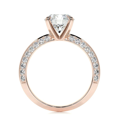 2.0 CT Round Solitaire CVD E/VS2 Diamond Engagement Ring 14
