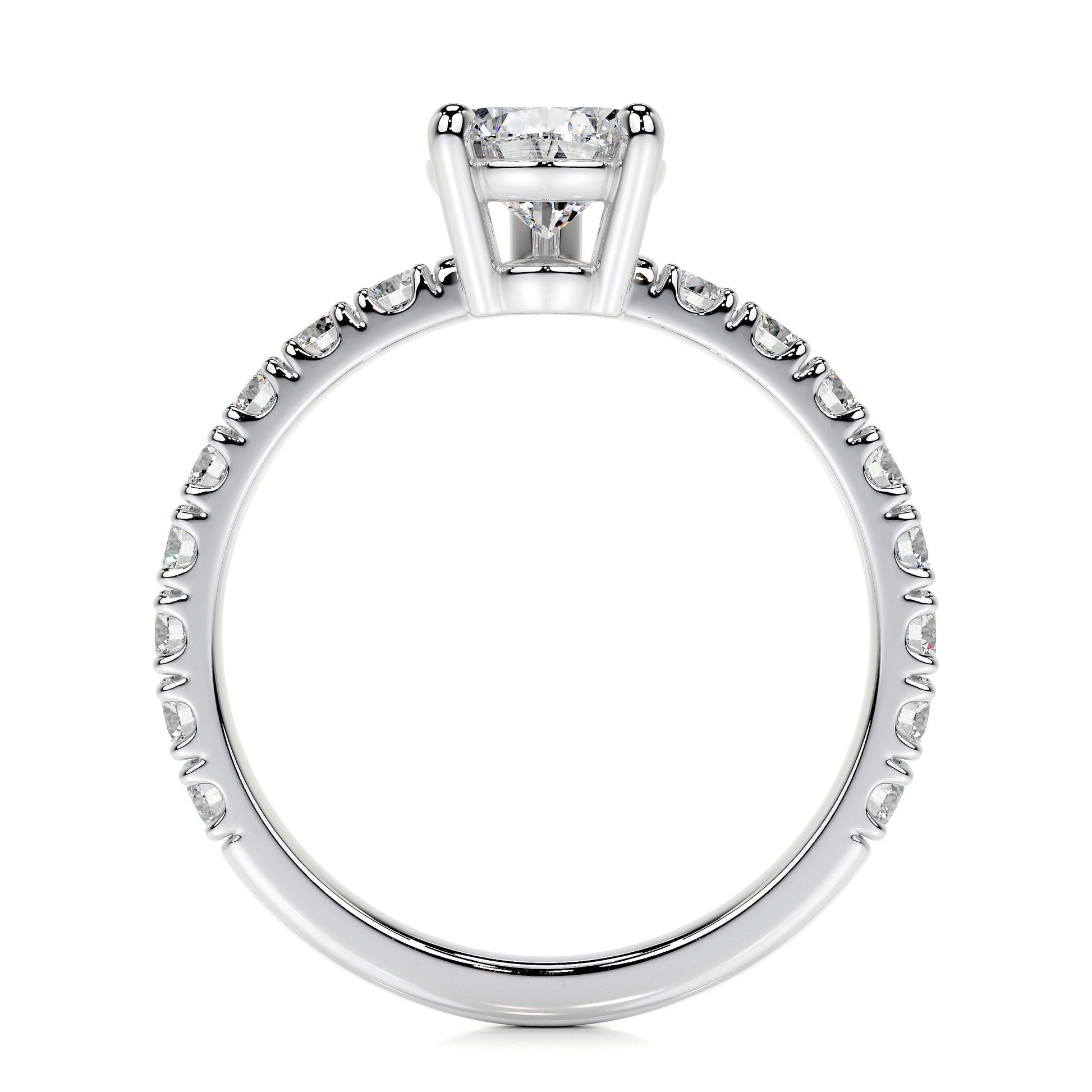1.50 CT Pear Solitaire CVD E/VS2 Diamond Engagement Ring 18