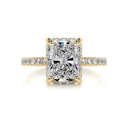 2.0 CT Radiant Hidden Halo CVD E/VS2 Diamond Engagement Ring 6