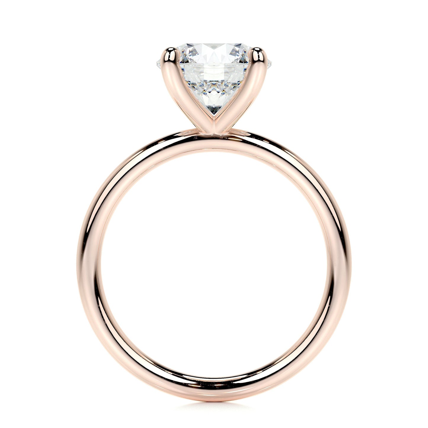 2.0 CT Round Solitaire CVD E/VS2 Diamond Engagement Ring 14