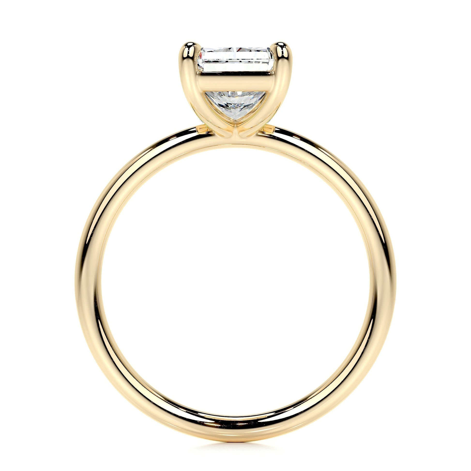2.0 CT Radiant Solitaire CVD E/VS2 Diamond Engagement Ring 9
