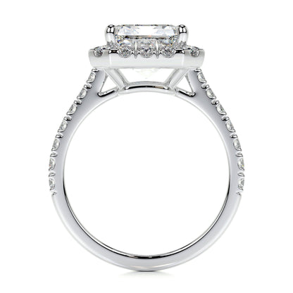 1.50 CT Emerald Halo CVD D/VS1 Diamond Engagement Ring 4