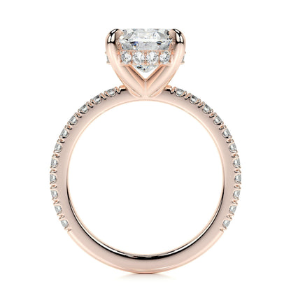 2.0 CT Oval Hidden Halo CVD E/VS2 Diamond Engagement Ring 14