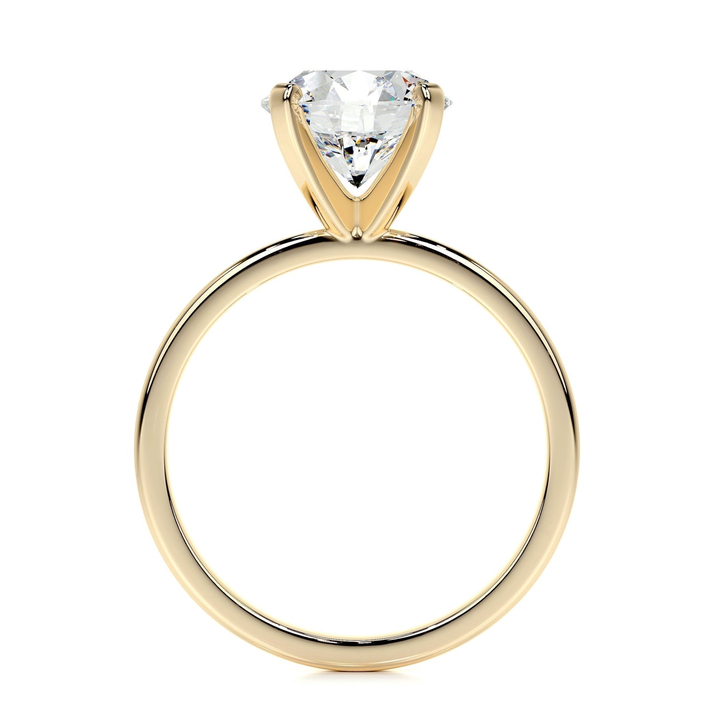 2.0 CT Round Solitaire CVD E/VS2 Diamond Engagement Ring 48