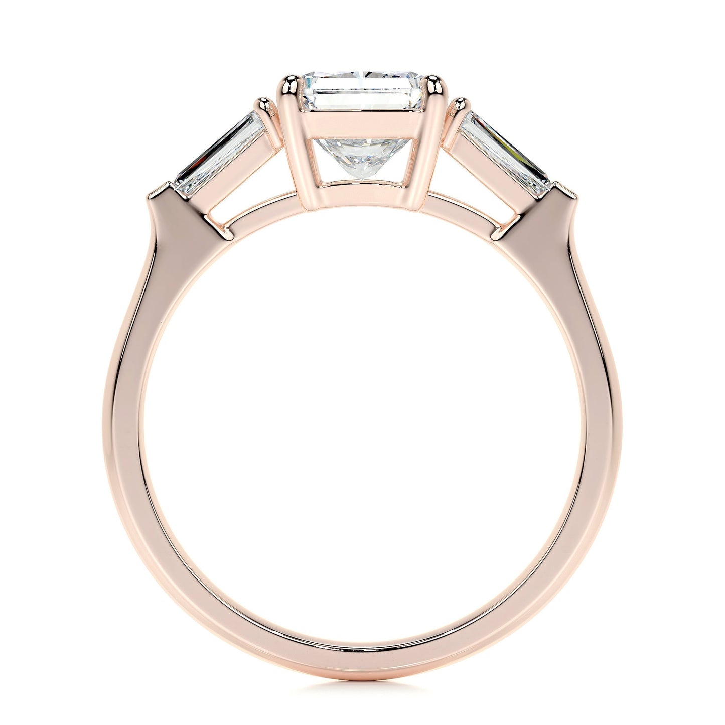 1.50 CT Radiant Three Stones CVD G/VS2 Diamond Engagement Ring 15