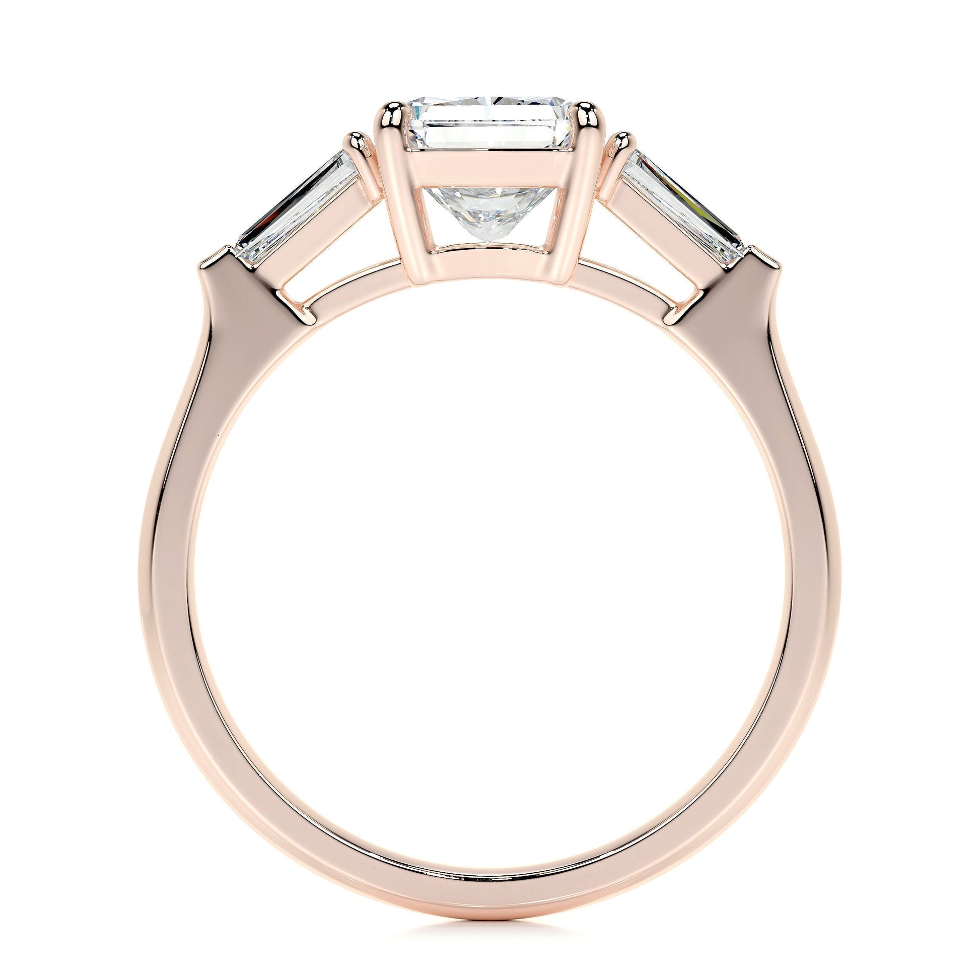 1.50 CT Radiant Three Stones CVD G/VS2 Diamond Engagement Ring 15