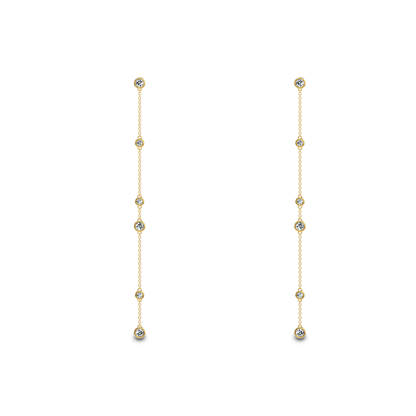 0.30 TCW Round Cut Hoop Moissanite Earrings