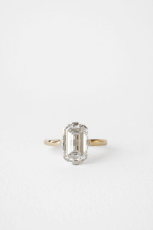 0.94 CT True Antique Round Solitaire Lab Grown Diamond Engagement Ring