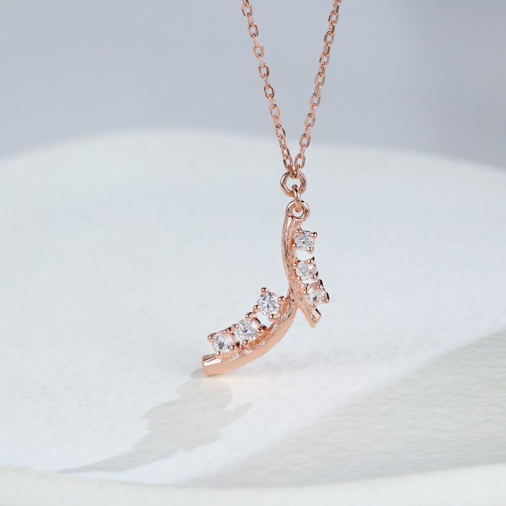 0.39 TCW Round Lab Grown Diamond Multi Stone Necklace