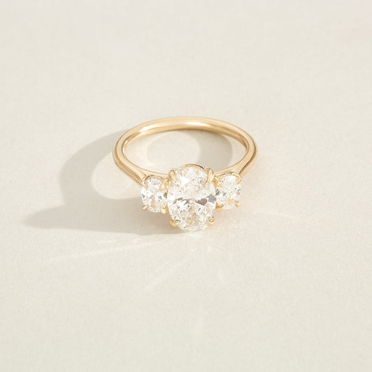 2 CT Emerald Pave Moissanite Engagement Ring