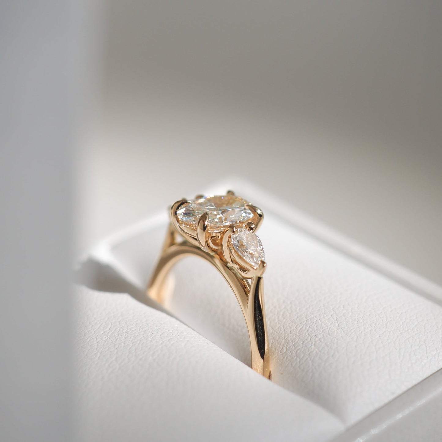 2 CT Emerald Pave Moissanite Engagement Ring