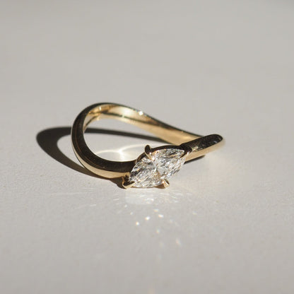 2 CT Emerald Pave Moissanite Engagement Ring