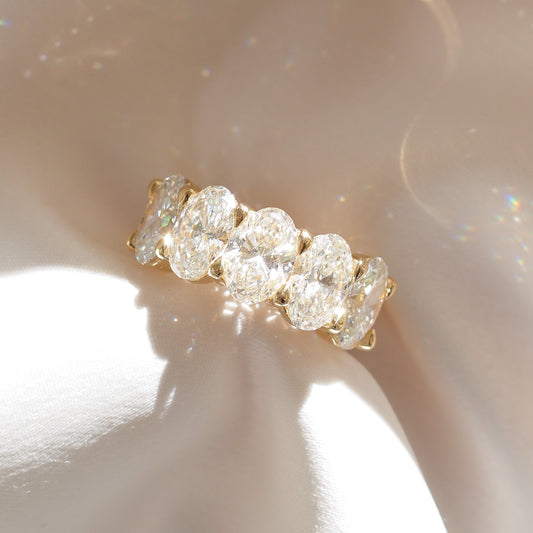 2 CT Emerald Pave Moissanite Engagement Ring