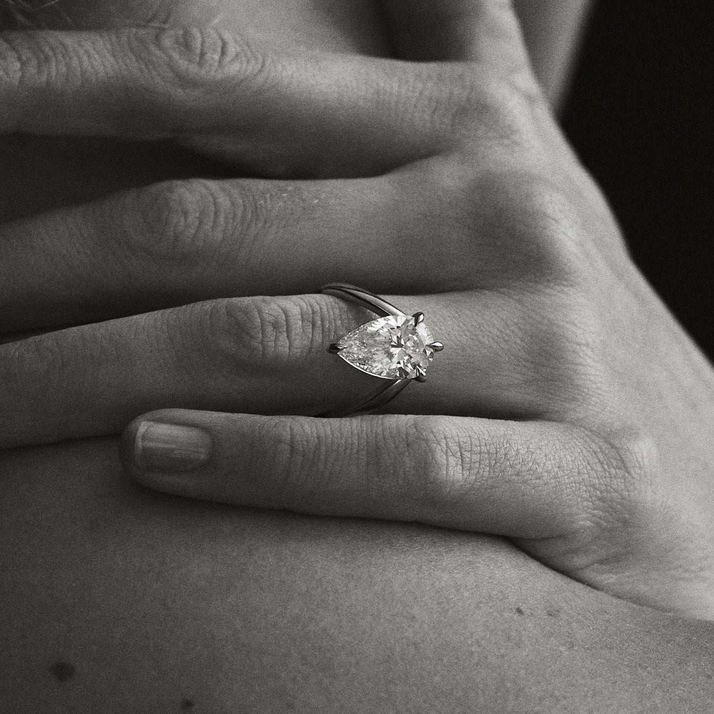 2 CT Emerald Pave Moissanite Engagement Ring