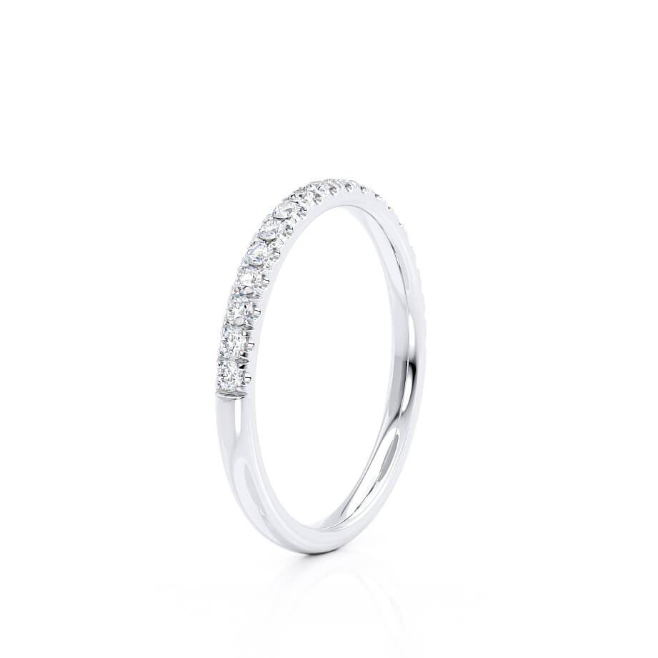 0.21 CT Round Shaped Moissanite Full Eternity Wedding Band