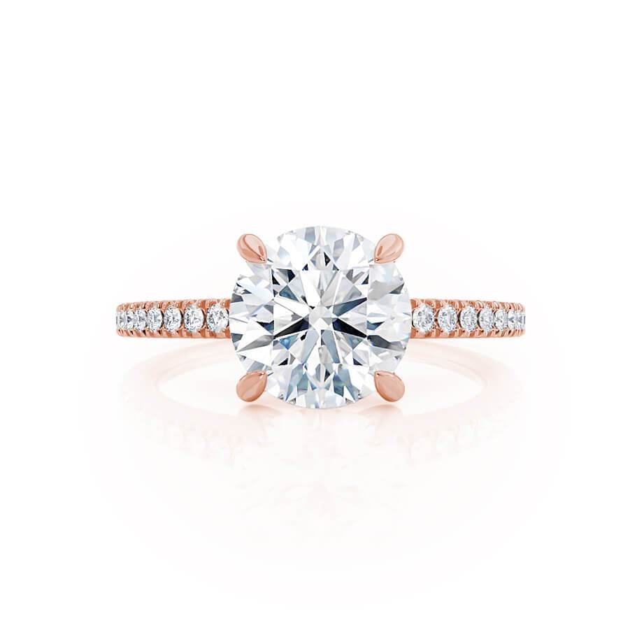 1.50 CT Round Shaped Moissanite Solitaire Style Engagement Ring