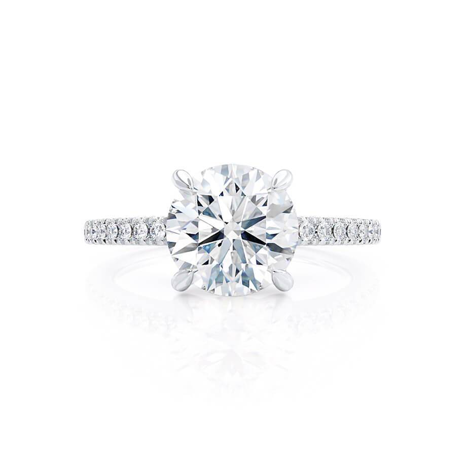 1.50 CT Round Shaped Moissanite Solitaire Engagement Ring