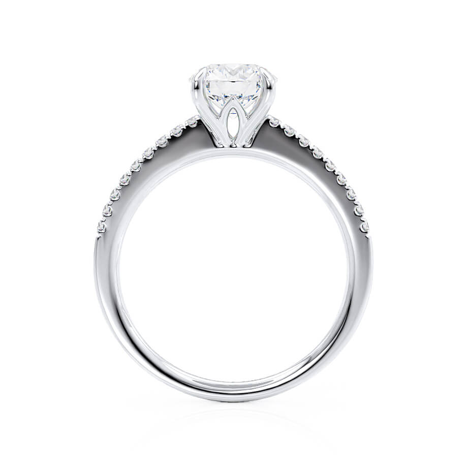 1.50 CT Round Shaped Moissanite Solitaire Engagement Ring