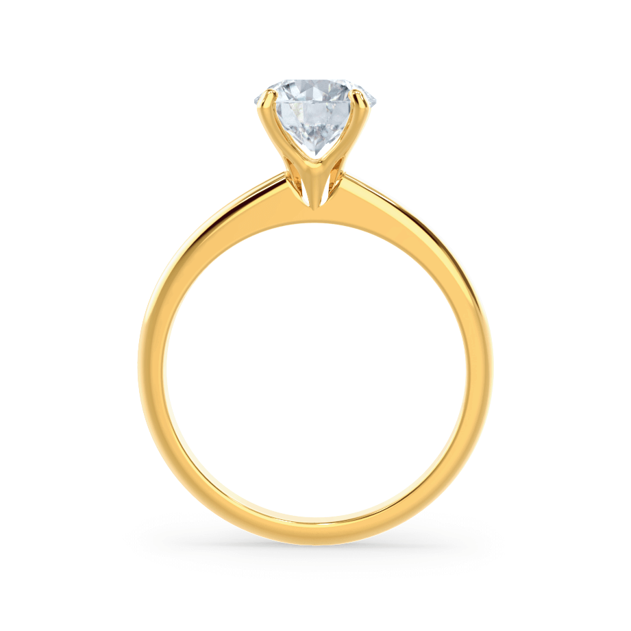 1.20 CT Round Shaped Moissanite Solitaire Style Engagement Ring