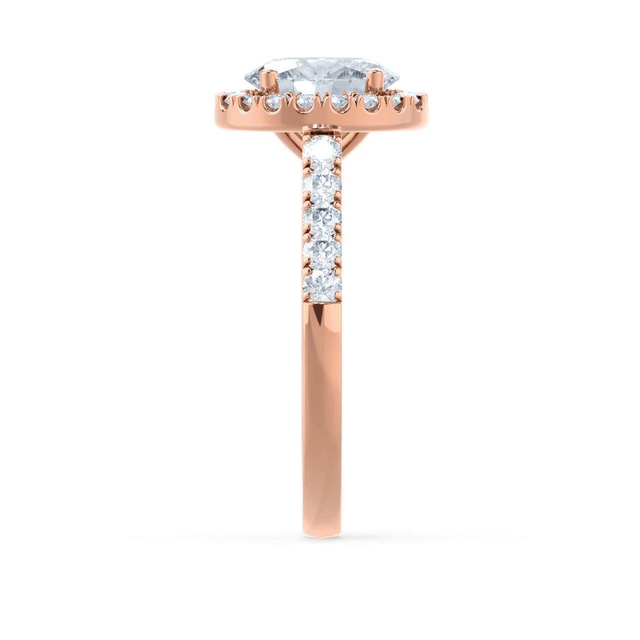 1.50 CT Oval Shaped Moissanite Halo Style Engagement Ring