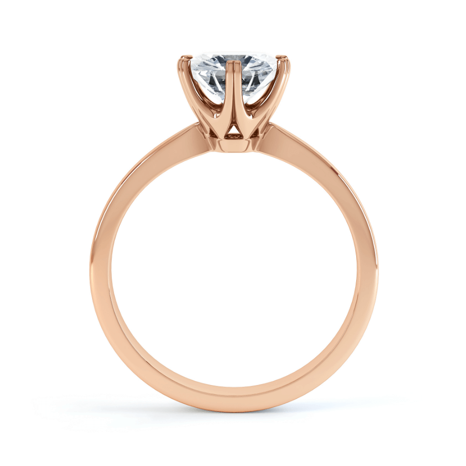 1.50 CT Round Shaped Moissanite Solitaire Engagement Ring