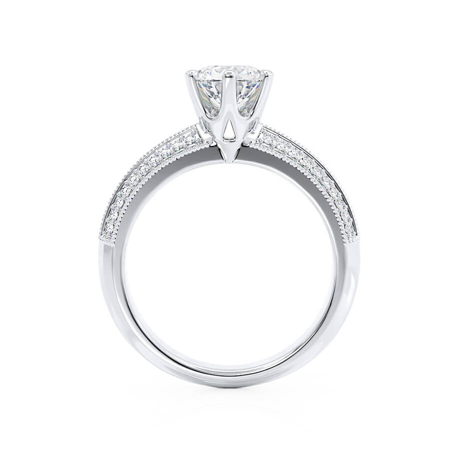 1.50 CT Round Shaped Moissanite Solitaire Engagement Ring